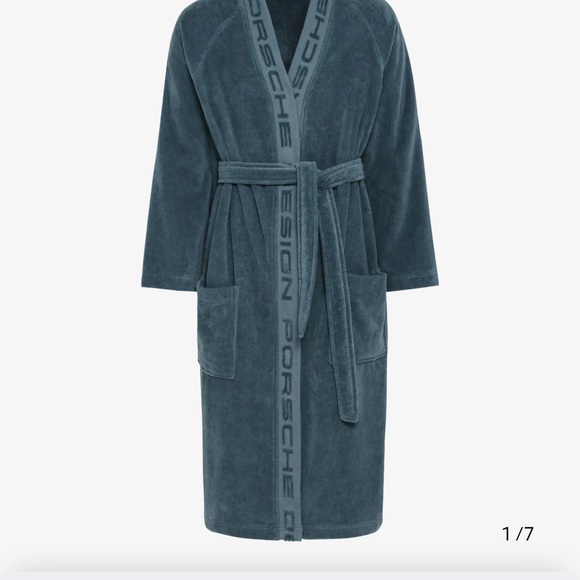 Porsche Design Men’s  Blue Robe and Towel Set - Picture 1 of 9